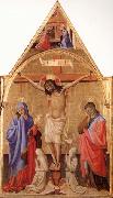 Antonio Fiorentino Crucifixion with Madonna and St.John painting